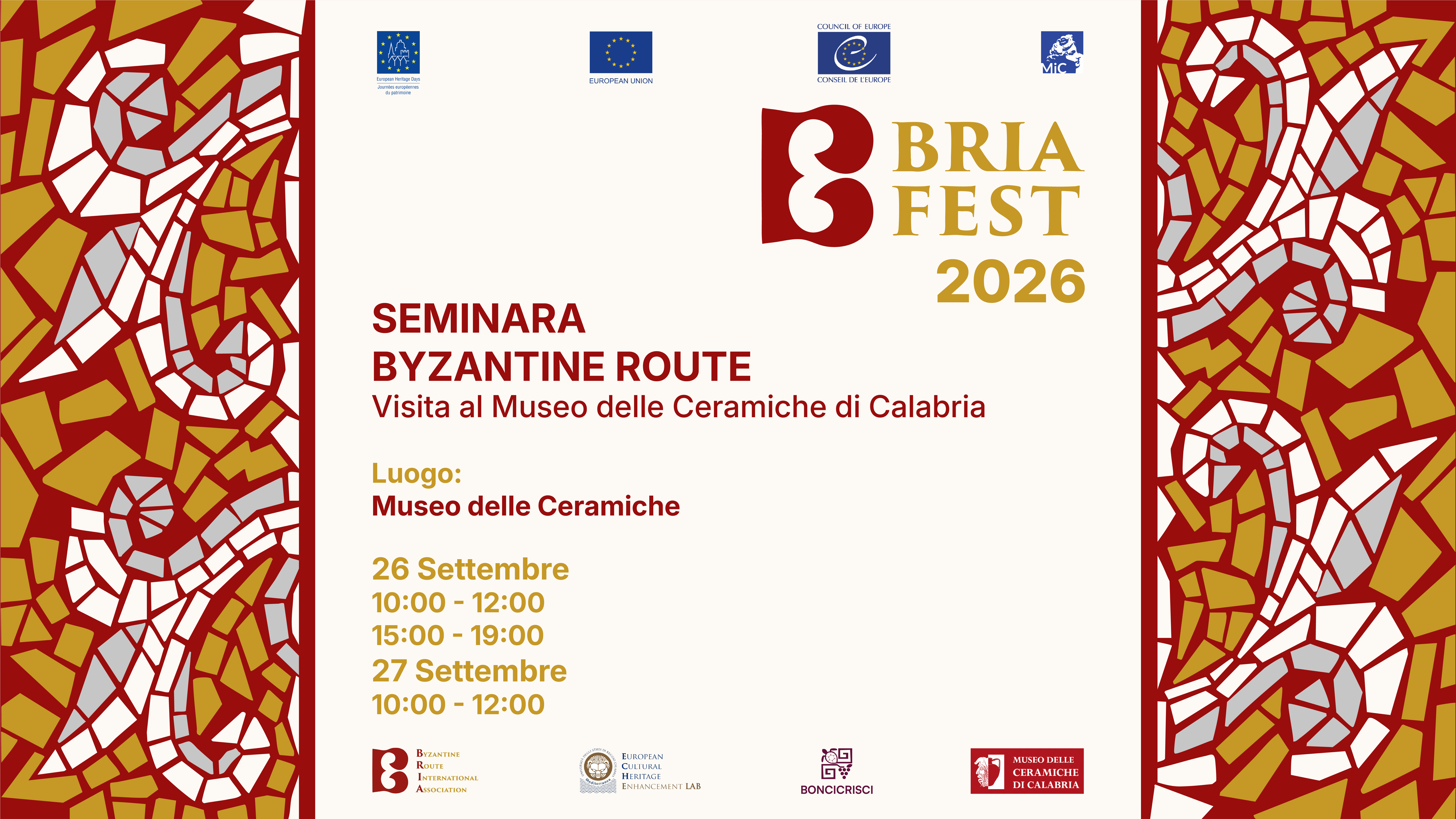 SEMINARA BYZANTINE ROUTE - GEP 2026